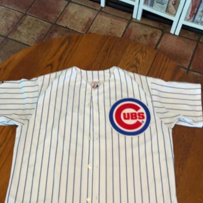 CUBS JERSEY CHICAGO IL  SZ LG Button Front  #22 Prior 