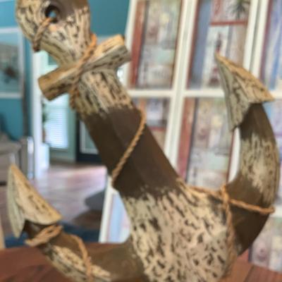 Beach Anchor Tropical Decor Tall 22 1/2” Widest 20”