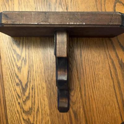 Small Entry Wall Shelf  Wood 14 1/2” X 9”
