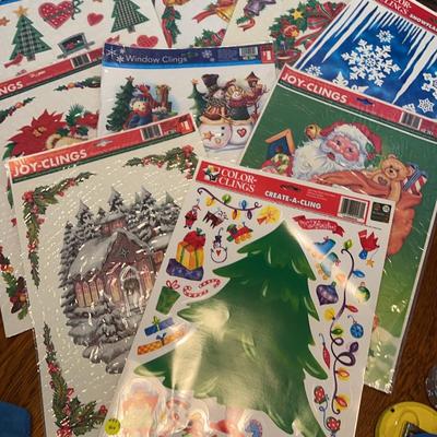Christmas In September   Window CLINGONS 16 Full Sheets 