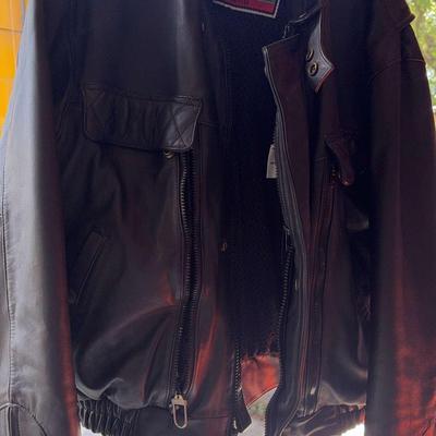 Large Firstgear Leather Motorcycle Jacket