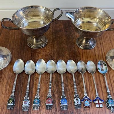 Vintage Sterling and 800 Silver Souvenir Spoon Lot 