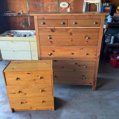 Pair Of Wooden Dressers