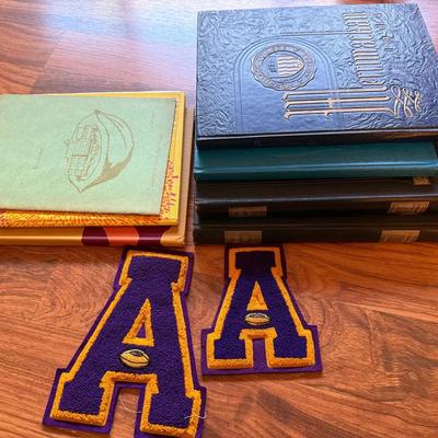 Vintage Yearbooks & Letterman Patches 