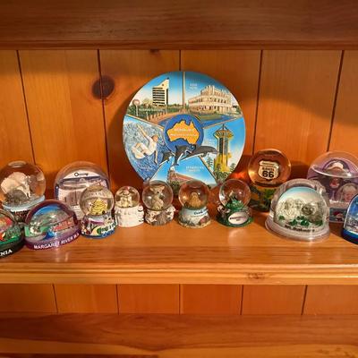 Collection Of Snow Globes 
