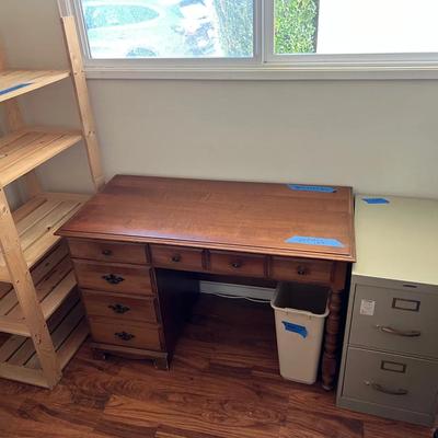 Vintage Office Furniture And Utility Shelves