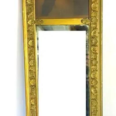 Antique French Trumeau Wall Mirror