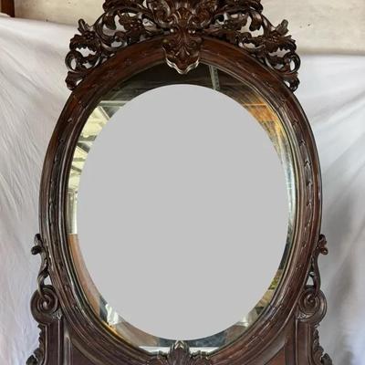 Large Antique French Wall Mirror