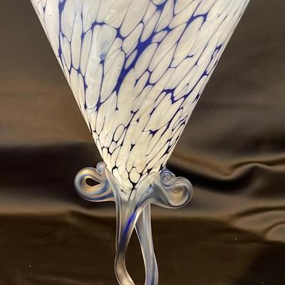 Artesian Hand Blown Glass Vase 