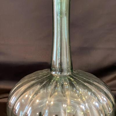 Vintage Green Wine Glass Decanter