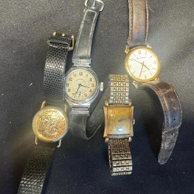 Watches: Hamilton, Bueche-Girod & Walking Liberty