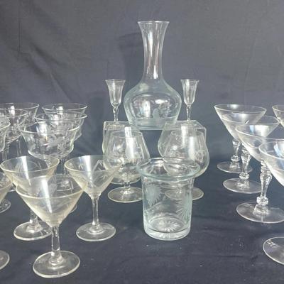 Etched Glassware