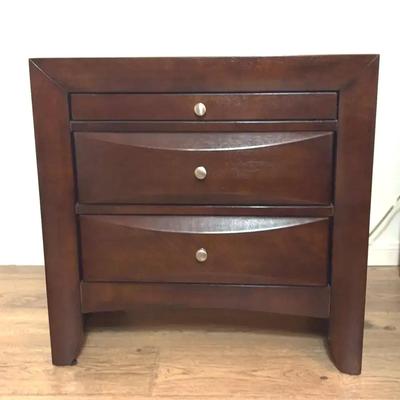 Beautiful, Dark Wood Nightstand -1
