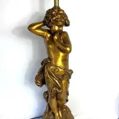 Vintage August Moreau Style Lamp 