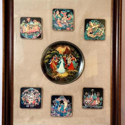 Russian Plate And Coaster Collection