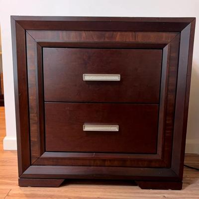 Nice Dark Wood Nightstand