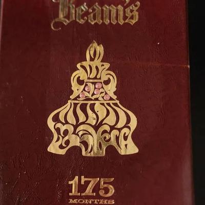 Beam's 175 Months Burgundy Box
