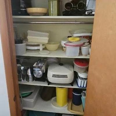 Meat Grinder, Brown Drip McCoy, Tupperware, Electric Skillet 