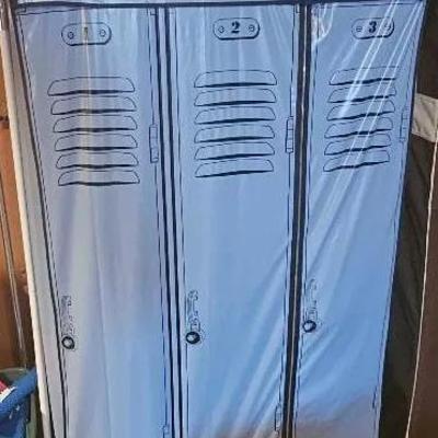 Storage Rack & Clothes inside
