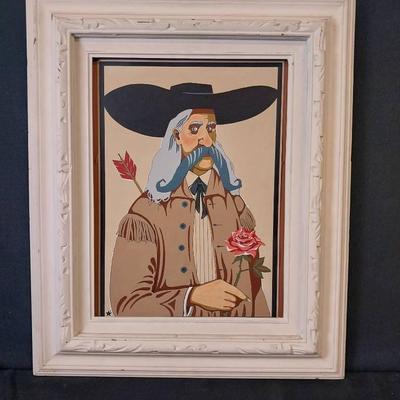 ACD200 - Folk Art Gentleman Cowboy Painting