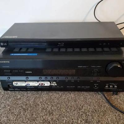 LG Blu Ray Disc Player & Onkyo AV Receiver