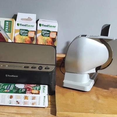 Food Saver with Bags and Chef's Choice Slicer
