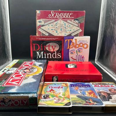 Classic Family Games and VHS Movies