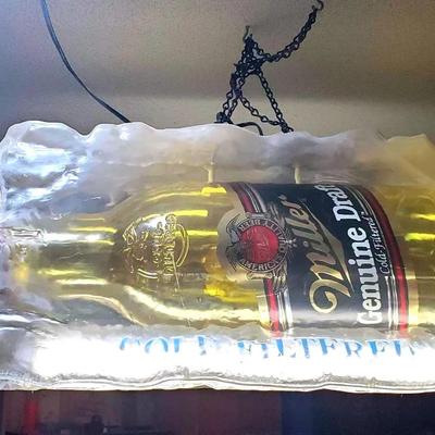 Miller Genuine Draft Hanging Bar Light