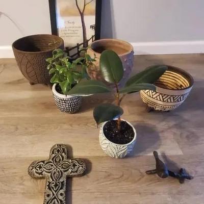 Houseplants and Wall Decor Items 