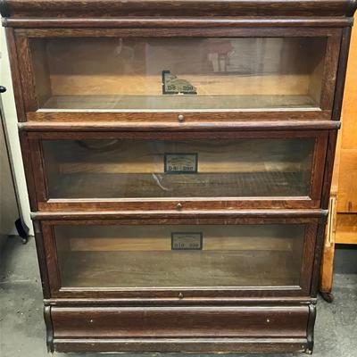 Antique Globe Wernicke Barrister Bookcase 