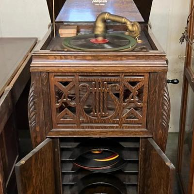 The Stevens Organ & Piano Co. "Alethetone" Antique Phonograph