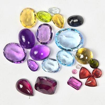 Faceted Gemstones- Blue Topaz, Amethyst, Sapphire, Citrine, Tourmaline, Garnet