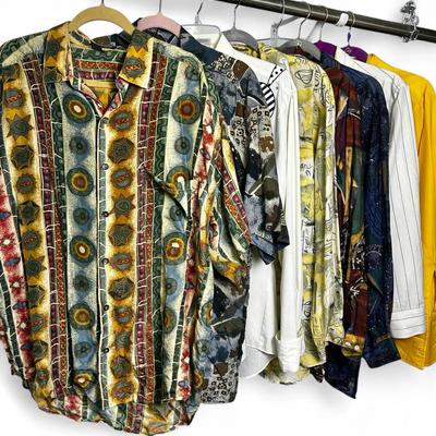 Vintage Christian Dior, Van Heusen, Chaplin & More Men’s Shirts - M & L