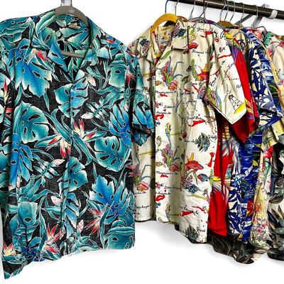 Vintage Reyn Spooner, Hilo Hattie, Windswept, & More Hawaiian Shirts - M & L