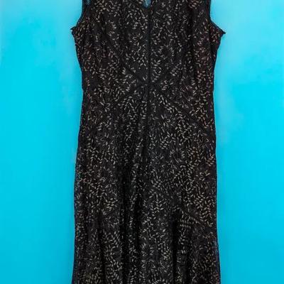 BHLDN Black & Gold Lace Dress- Size 14