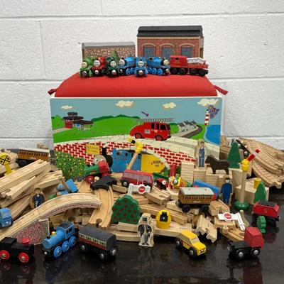 Thomas The Tank Engine & Brio Trains, Track & Bench Toy Bix 18x12x12”