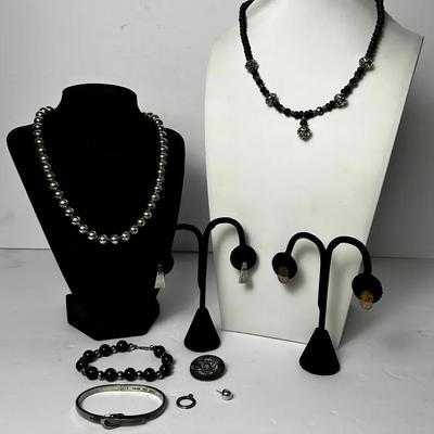 Sterling Silver 18" Beaded Necklaces & 7.75" Bracelet & More