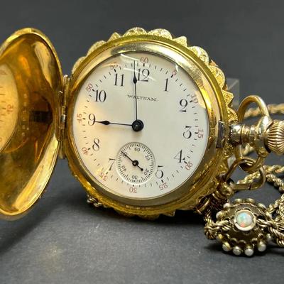 Antique Waltham Ladies Pocket Watch With Cam & Co Fob 