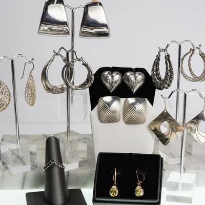 Sterling Silver Earrings (10)