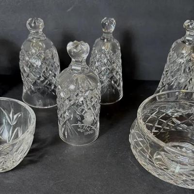 Waterford Crystal Bowls, Jam Jar & Annual Bells 