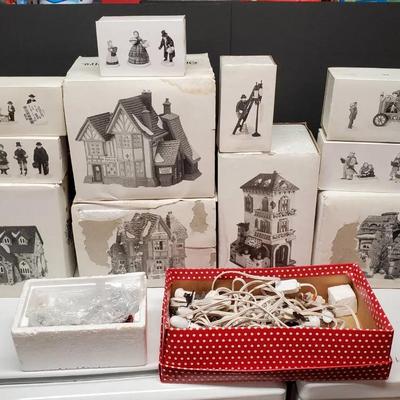 Department 56 Dickens Christmas Village Buildings & More Lot 1 
