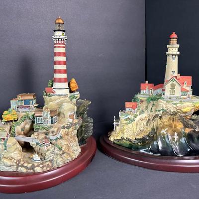 Lenox Lighthouse Sculptures -  Light at Lands End 1998 & Light at Harbor Bridge 2001