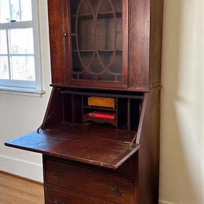 Vintage Secretary Desk - 28x15x76”