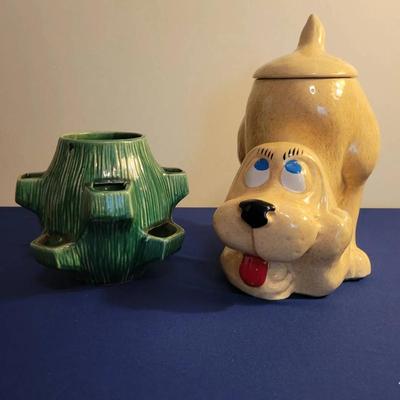 Vintage McCoy Planter and Cookie Jar.