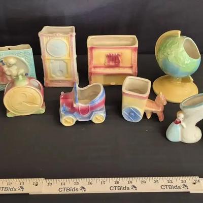 Charming Vintage Shawnee Pottery Planter Collection