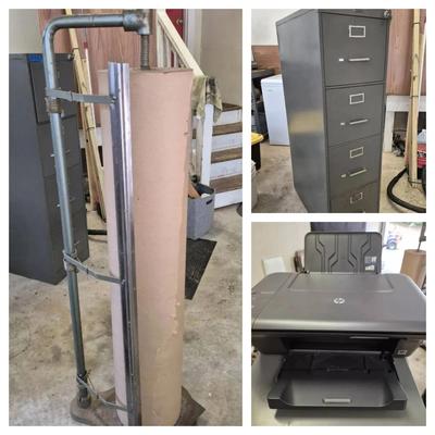 Vertical Cutter + File Cabinet + Printer