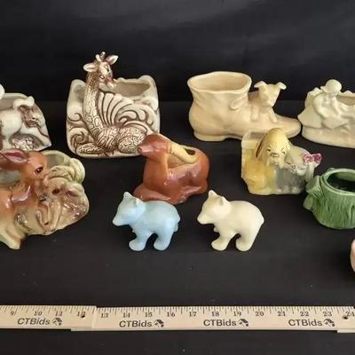 Vintage Shawnee Pottery Planters & Figurines
