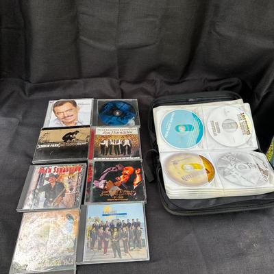Lot of 15+ CDs – Mixed Artists – Rock, Latin, Regional Mexican, Pop – with Binder