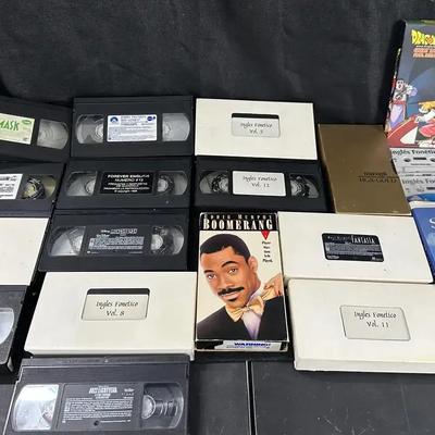 Mixed Lot of VHS Tapes - Dragon Ball Z, The Mask, Boomerang & More
