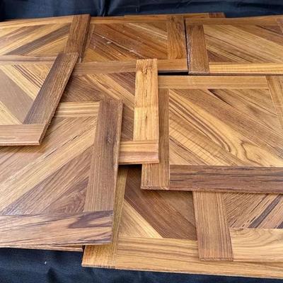 Vintage Wood Parquet Floor Tiles - Reclaimed Wood Panels
